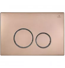 Кнопка смыва AltroBagno AltroBagnoPFP005FQ для инсталляции, розовое золото матовый/хром/розовое золото матовый