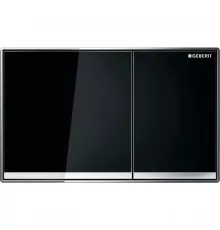 Смывная клавиша Geberit Sigma60 черное стекло для двойного смыва 115.640.SJ.1