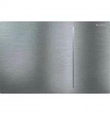 Смывная клавиша Geberit Sigma70 нержавеющая сталь потертая для двойного смыва, для бачков Sigma 12 см 115.620.FW.1