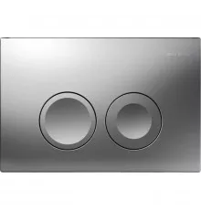 Смывная клавиша Geberit Delta21 матовый хром для двойного смыва 115.125.46.1