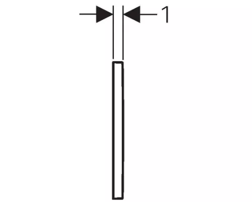 Купить Смывная клавиша Geberit Omega30 матовый хром/глянцевый хром/матовый хром для двойного смыва 115.080.KN.1 в магазине сантехники Santeh-Crystal.ru