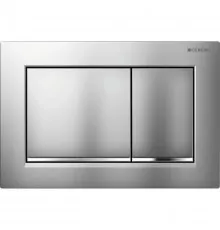 Смывная клавиша Geberit Omega30 матовый хром/глянцевый хром/матовый хром для двойного смыва 115.080.KN.1