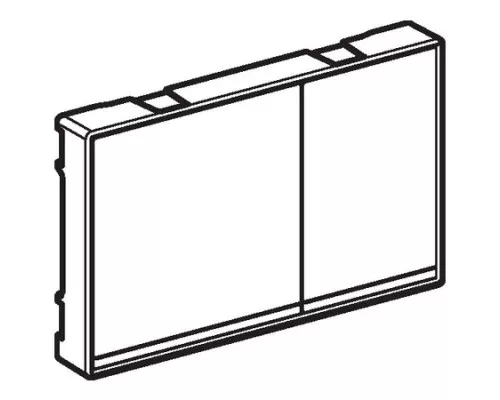 Купить Смывная клавиша Geberit Omega60 белое стекло для двойного смыва 115.081.SI.1 в магазине сантехники Santeh-Crystal.ru
