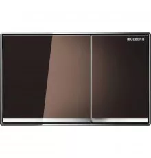 Смывная клавиша Geberit Omega60 стекло цвета умбры для двойного смыва 115.081.SQ.1