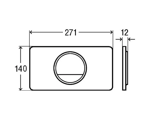 Заказать Смывная клавиша модель 8333.1 Viega Visign for Style 13 альпийский белый 654498 в магазине сантехники Santeh-Crystal.ru