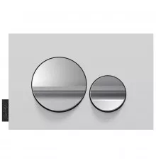 Кнопка смыва белый матовый/глянцевый хром Jacob Delafon E20859-CP-MWH