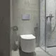 Купить Смывная клавиша IDDIS Unifix матовый хром/глянцевый хром/матовый хром UNI04CHi77 в магазине сантехники Santeh-Crystal.ru