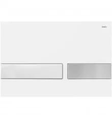 Смывная клавиша IDDIS Unifix белый матовый/глянцевый хром UNI06WCi77