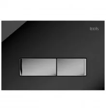 Смывная клавиша IDDIS Uniglass черный/глянцевый хром UNG10GBi77