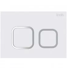 Смывная клавиша белый матовый для двойного смыва IDDIS Unifix UNI40MWI77