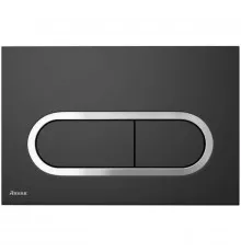Смывная клавиша черный матовый Ravak Chrome X01797