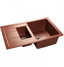 Кухонная мойка красный марс GranFest Quadro GF-Q775KL