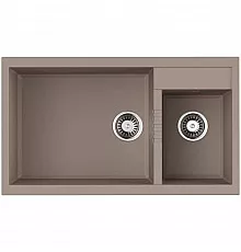 Кухонная мойка Tetogranit Omoikiri Tedori 86-2-LB-SA бежевый 4993934