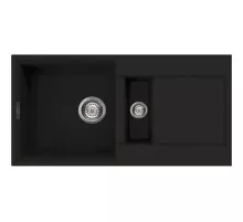 Кухонная мойка темный шоколад Tetogranit Omoikiri Sakaime 86-2-DC