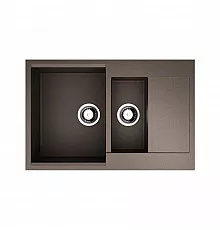 Кухонная мойка темный шоколад Artgranit Omoikiri Daisen 78-2-BL