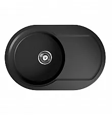 Кухонная мойка черный Artgranit Omoikiri Manmaru 78-BL