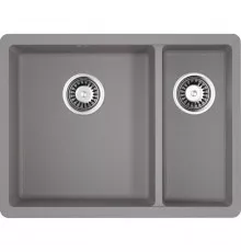 Кухонная мойка ленинградский серый Artgranit Omoikiri Kata 55-2-U-GR