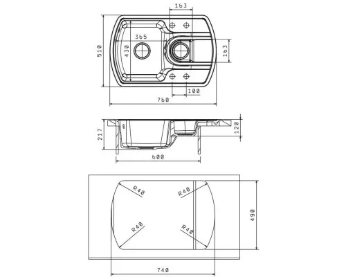 Приобрести Кухонная мойка Florentina Nire коричневый 20.200.D0760.105 в магазине сантехники Santeh-Crystal.ru