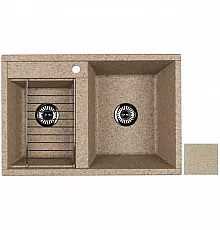 Кухонная мойка Акватон Делия песочный 1A723132DE220