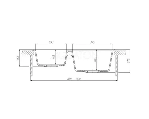 Купить Кухонная мойка Акватон Делия серый шелк 1A723132DE250 в магазине сантехники Santeh-Crystal.ru