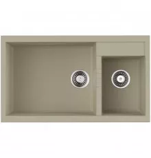 Кухонная мойка Tetogranit Omoikiri Tedori 86-2-LB-BE ваниль 4993933