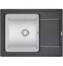 Кухонная мойка Granula черный/арктик 6504blwh