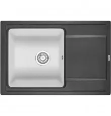 Кухонная мойка Granula черный/арктик 7401blwh