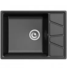 Кухонная мойка GranFest черный Vertex GF-V-680L