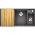 Кухонная мойка Blanco Axia III 6S InFino темная скала 523463