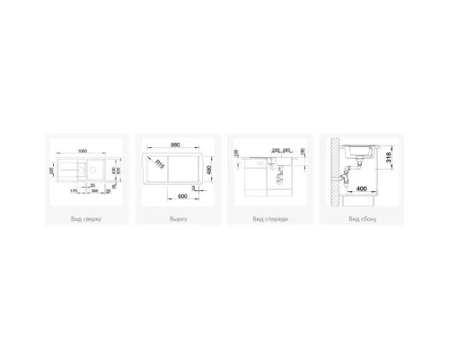 Купить Кухонная мойка Blanco Metra 6S Темная скала 518877 в магазине сантехники Santeh-Crystal.ru