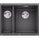 Кухонная мойка Blanco Subline 340/160-U InFino темная скала 523559 Кухонная мойка Blanco Subline 340/160-U InFino темная скала 523559