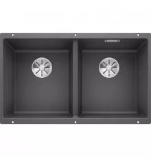 Кухонная мойка Blanco Subline 350/350-U InFino темная скала 523575