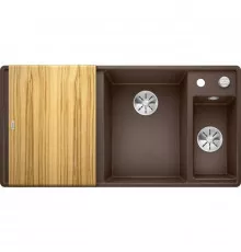 Кухонная мойка Blanco Axia III 6 S-F InFino кофе 523488