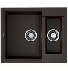 Кухонная мойка Tetogranit Omoikiri Sakaime 60-2-DC темный шоколад 4993912