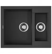 Кухонная мойка Tetogranit Omoikiri Sakaime 60-2-BL черный 4993908