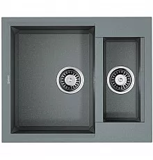 Кухонная мойка Tetogranit Omoikiri Sakaime 60-2-GR ленинградский серый 4993554