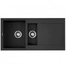 Кухонная мойка Tetogranit Omoikiri Sakaime 100-2-BL черный 4993892