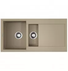 Кухонная мойка Tetogranit Omoikiri Sakaime 100-2-CH шампань 4993897