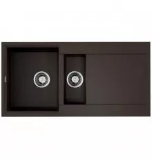 Кухонная мойка Tetogranit Omoikiri Sakaime 100-2-DC темный шоколад 4993896