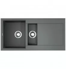 Кухонная мойка Tetogranit Omoikiri Sakaime 100-2-GR ленинградский серый 4993562