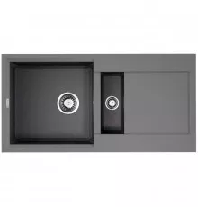 Кухонная мойка Tetogranit Omoikiri Sakaime 86-2-GR ленинградский серый 4993560