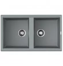 Кухонная мойка Tetogranit Omoikiri Tedori 86-2-GR ленинградский серый 4993572