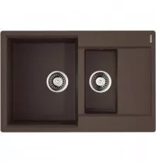 Кухонная мойка Tetogranit Omoikiri Daisen 78-2T-DC темный шоколад 4993534
