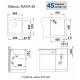 Купить Кухонная мойка Blanco Naya 45 алюметаллик 526573 в магазине сантехники Santeh-Crystal.ru