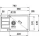 Заказать Кухонная мойка Tectonite Franke Sirius S2D 611-78 XL /435 оникс 143.0628.368 в магазине сантехники Santeh-Crystal.ru