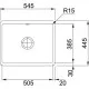 Купить Кухонная мойка Franke Kubus KBK 110-50 оникс 126.0335.883 в магазине сантехники Santeh-Crystal.ru
