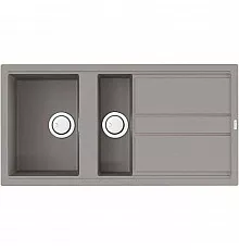 Кухонная мойка Artceramic Omoikiri Kitagawa 100-2-GR ленинградский серый 4993804
