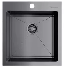 Кухонная мойка вороненая сталь Omoikiri Akisame 46-GM 4973095