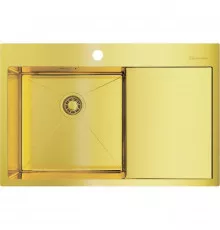 Кухонная мойка светлое золото Omoikiri Akisame 78-LG-L
