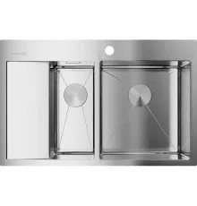 Кухонная мойка нержавеющая сталь Omoikiri Akisame 78-2-IN-R